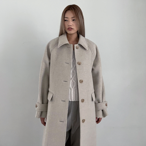 Haze Oversize Wool Coat Oatmeal