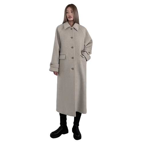 Haze Oversize Wool Coat Oatmeal