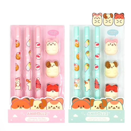 6in1 Hello Anirollz 05mm Gel Pen Set