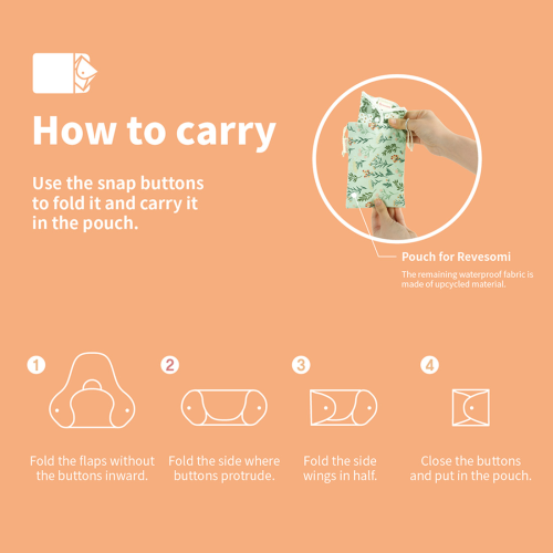 Revesomi reusable sanitary pad how to carry