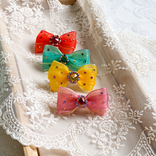 BONBON Handmade dog hair snap pin on the waterproo