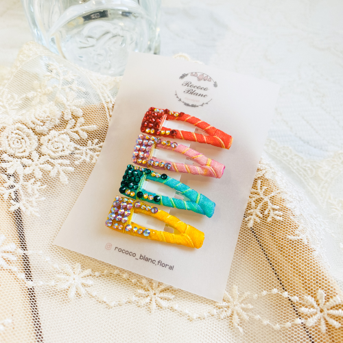 BONBON Handmade dog hair snap pin on the waterproo