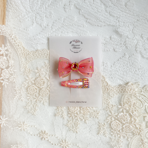 BONBON Handmade dog hair snap pin on the waterproo