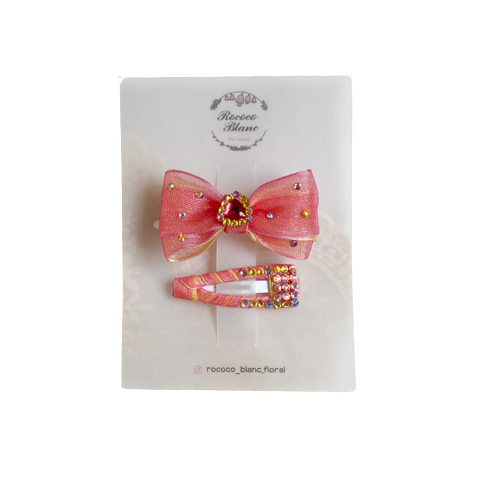 BONBON Handmade dog hair snap pin on the waterproo