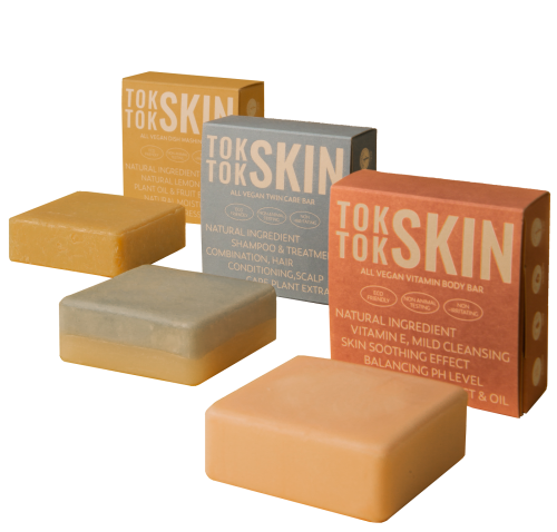 TokTok skin all vegan twin care bar