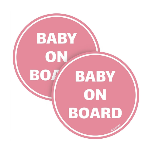 Baby on Board StickerCircle Type Design