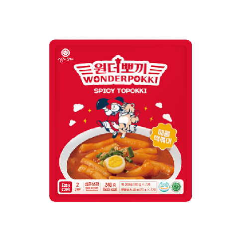 Wonderpokki Spicy Topokki 240g