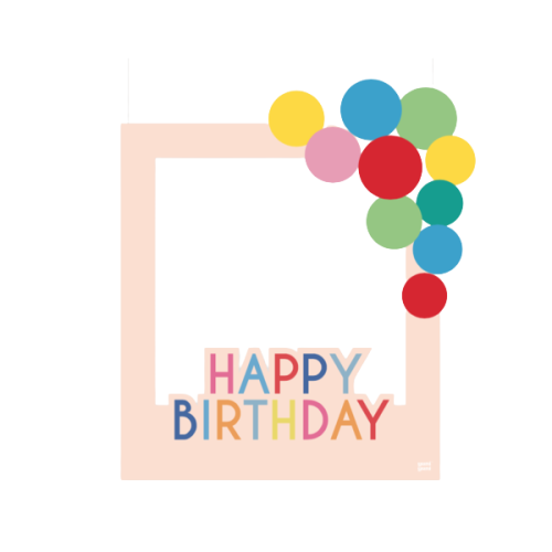 Happy Birthday Paper Photo Frame