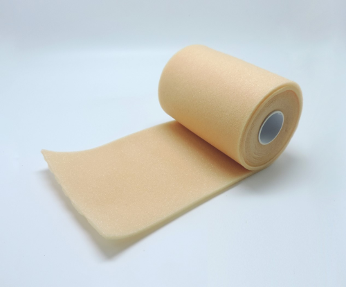 Soft foam pad for protecting bony parts and skin from skin irritations