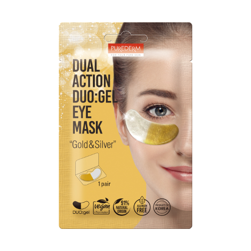 Dual Action DUO Gel Eye Mask Gold and Silver