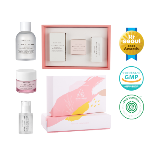 Consist with products which have Double Functional Effectiveness for Wrinkle Reducement and Skin Brightening