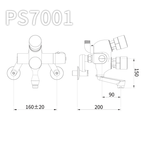 Self Closing Shower Mixer