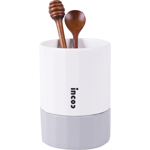 Incoc Ceramic Draining Tableware Cutlery Box Gray 