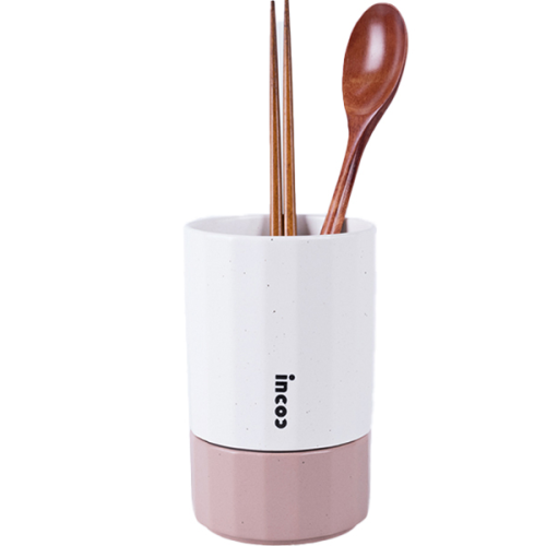 Incoc Ceramic Draining Tableware Cutlery Box Pink 