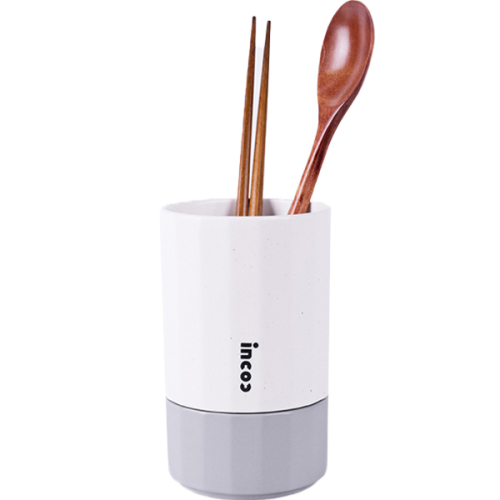 Incoc Ceramic Draining Tableware Cutlery Box Gray 