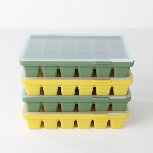Incoc Silicone Cube Ice Tray 24 Ice Olive Green