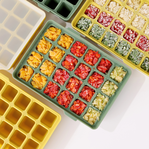 Incoc Silicone Cube Ice Tray 24 Ice Olive Green