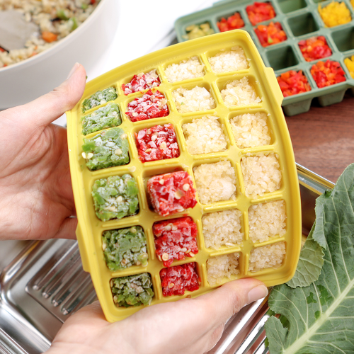 Incoc Silicone Cube Ice Tray 24 Ice Olive Green