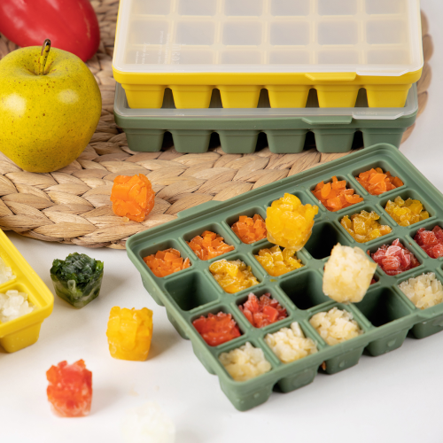 Incoc Silicone Cube Ice Tray 24 Ice Olive Green
