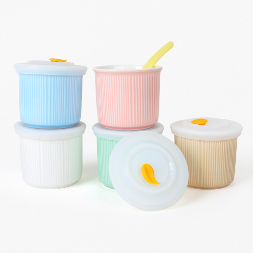 Incoc Ceramic Baby Food Container White