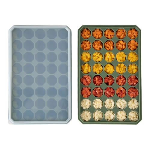 Incoc Silicone Diamond Ice Tray 40 Ice Olive Green