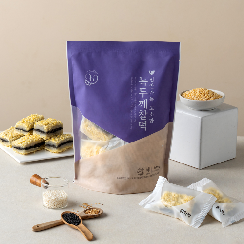 Mung Bean Black Sesame Glutinous Rice Cake 500g