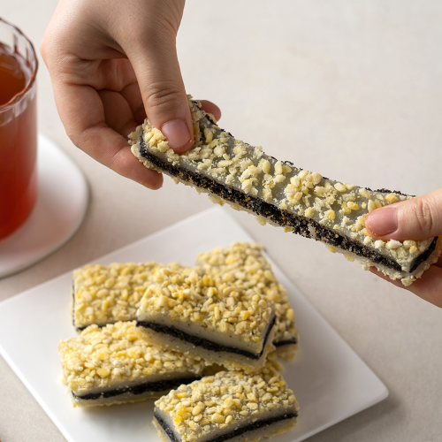 Mung Bean Black Sesame Glutinous Rice Cake 500g