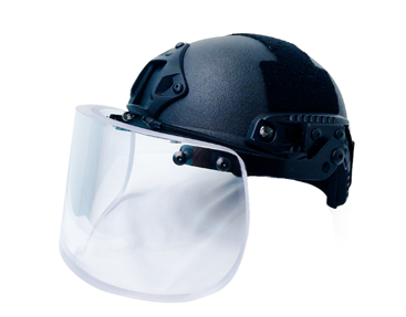 Ballistic Helmet with Ballistic Visor