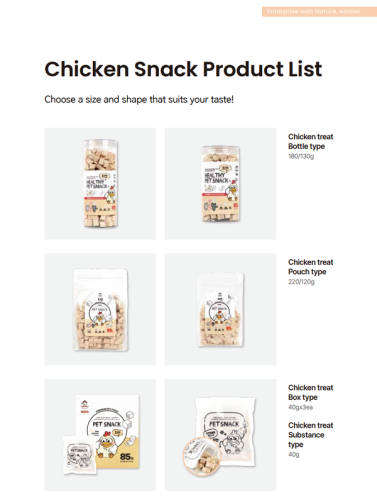 Chicken Breast Pet Snack Box Type