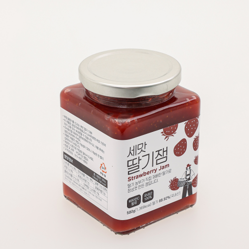 Three Flavors of Strawberry Jam 580g