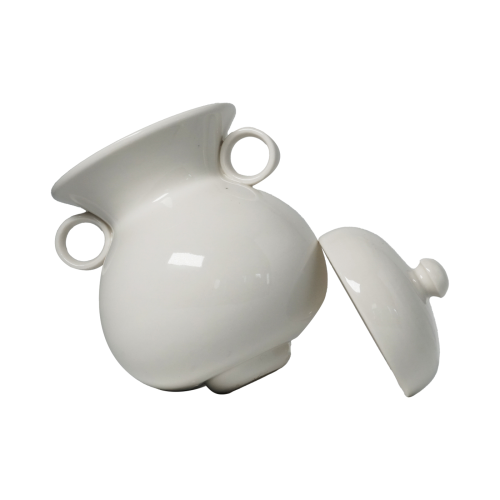 Korean Ceramics Roly Poly Ashtray White Color