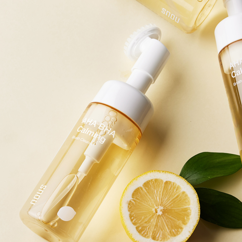 Snou Lemon Aha Bha Calming Brush Cleanser