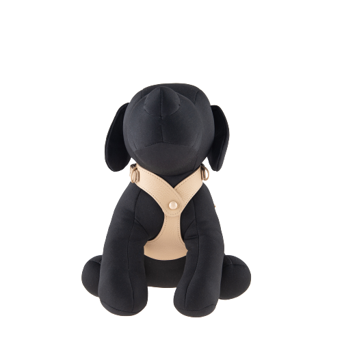 Puppy Zone Leather Harness Beige