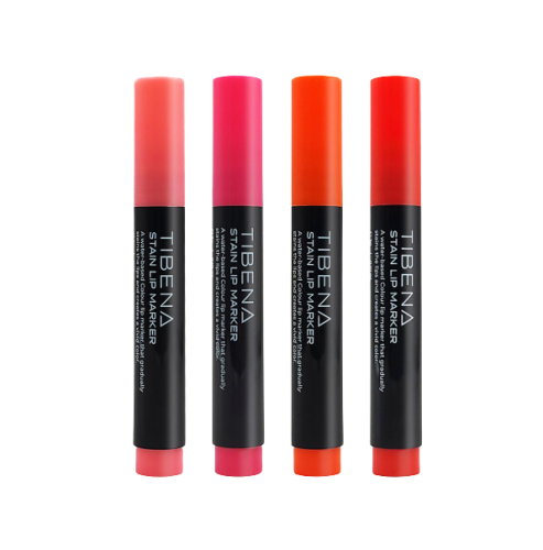 Tibena Stain Lip Marker Water Based Lip Color Long Lasting Color Smudge Proof