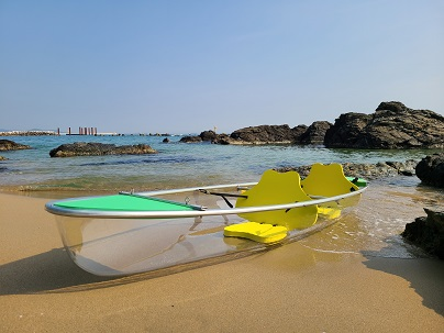 Poly carbonate clear canoe HN101