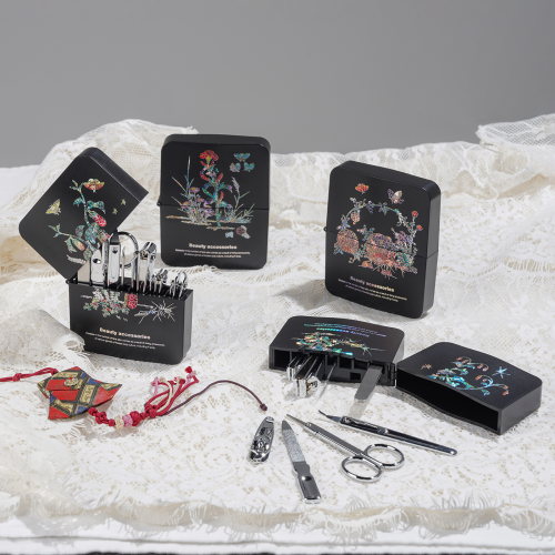 Durigaon Patent Mother of Pearl Nail Beauty Set