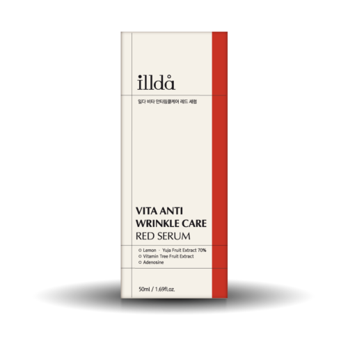 illda vita antiwrinkle care red serum package