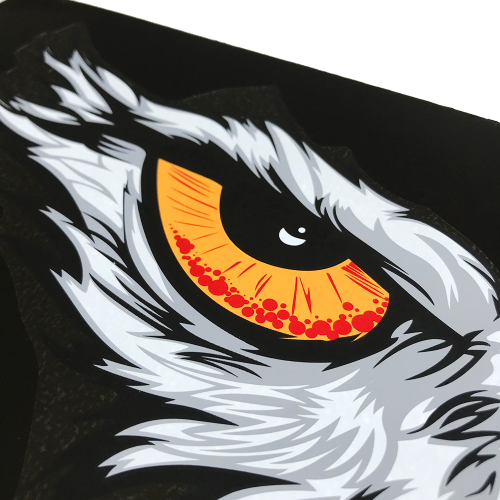 Stickers printed in a sophisticated manner