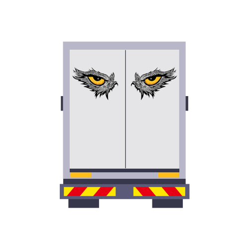 Typically attached to the rear of vehicles.