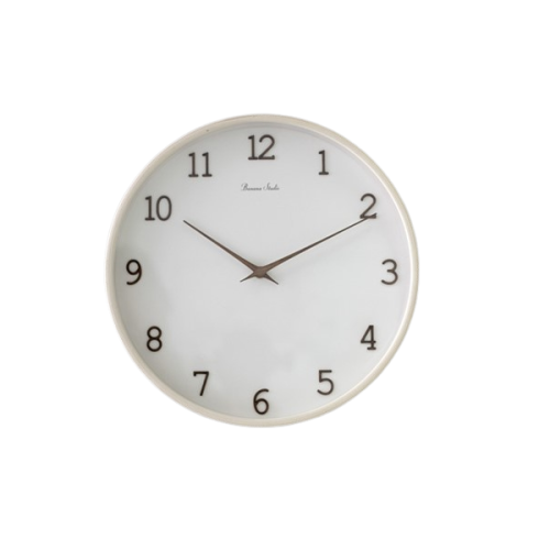 white wall clock