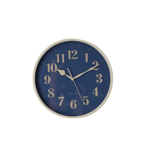 blue wall clock