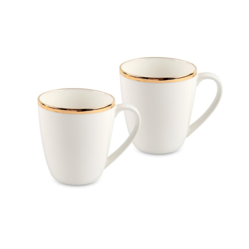 24k Gold Rim Shiny Mug