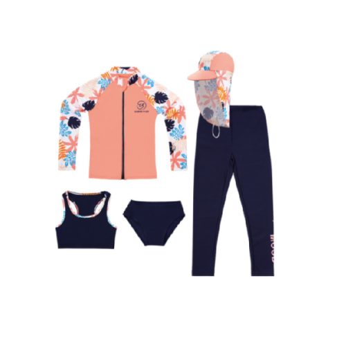 Ice Sand Girls Junior Rash Guard Swimsuit BR88102