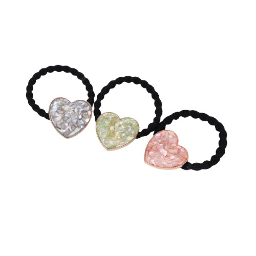 black cord and pink heart