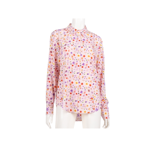 Basic Buttondown Shirt with Floral Pattern