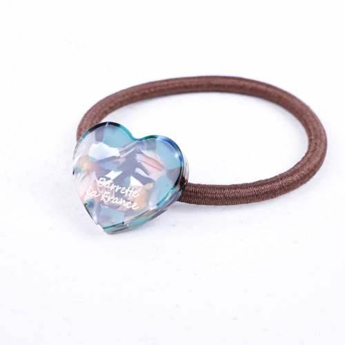 Handmade Heart Hair Tie Green