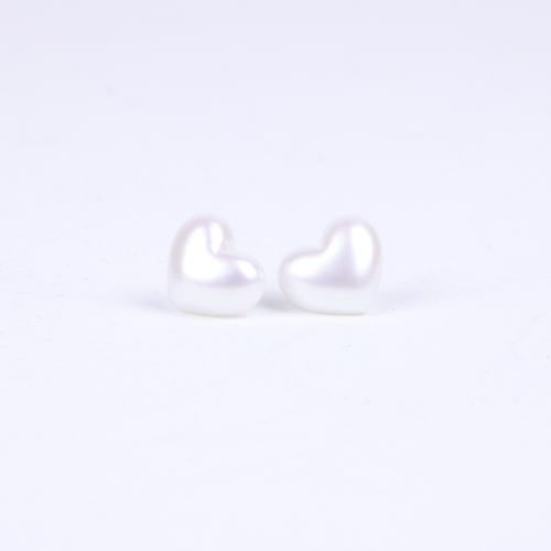 Heart Pearl Earring Large Pearl