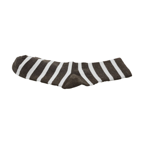 black and white striped socks