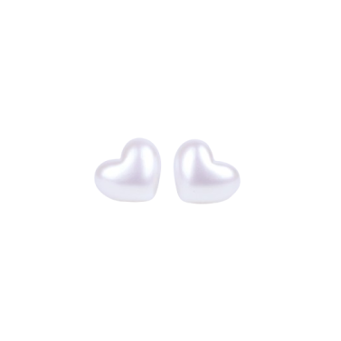 Heart Pearl Earring Large Pearl
