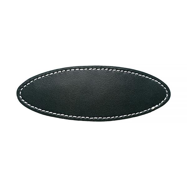 oval leather patch